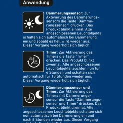 Timer mit Dämmerungssensor für toom-System