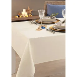 Tischdecke 'Weihnachten' champagner-gold 130 x 160 cm
