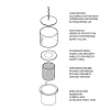 Tischfeuer 'Xing' Naturstein 150 ml