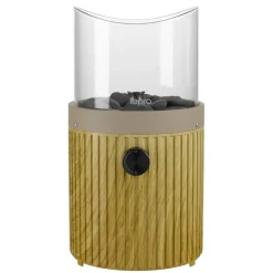 Tisch-Gasfeuerstelle 'Typ A rund' beige mit Dekosteinen 16,4 x 30 cm