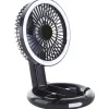 Tischleuchte 'Vesto' schwarz Ø 18,9 x 27,5 cm mit Ventilator