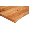 Tischplatte Wildeiche astig massiv 160 x 80 x 2,4 cm