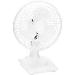 Tischventilator weiß Ø 19,5 cm
