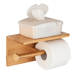 Toiletten-Ersatzrollenhalter 'Duo Bambusa' 25 x 13 x 12 cm
