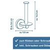 Toilettenpapier-Ersatzrollenhalter 'Rom' mattschwarz