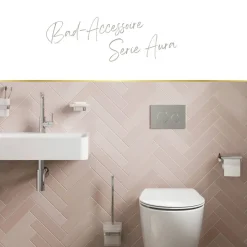 Toilettenpapierhalter 'Aura' wandhängend verchromt