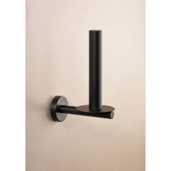 Toilettenpapierhalter 'Bosio' Edelstahl schwarz