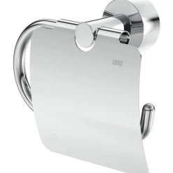 Toilettenpapierhalter mit Deckel 'Pisa' wandhängend verchromt