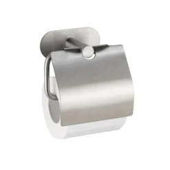 Toilettenpapierhalter 'Orea' Edelstahl matt mit Deckel