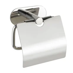 Toilettenpapierhalter 'Turbo-Loc Orea Shine' Edelstahl glänzend, mit Deckel