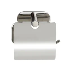 Toilettenpapierhalter 'Turbo-Loc Orea Shine' Edelstahl glänzend, mit Deckel