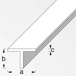 T-Profil Stahl 1000 x 20 x 20 x 3 mm