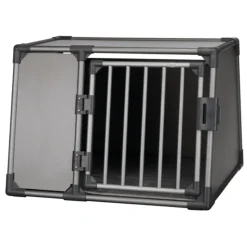 Transportbox L Aluminium graphitfarben 92 x 64 x 78 cm