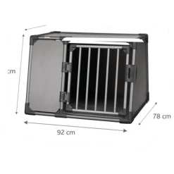 Transportbox L Aluminium graphitfarben 92 x 64 x 78 cm