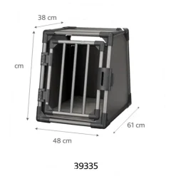 Transportbox S Aluminium graphitfarben 48 x 56 x 61 cm