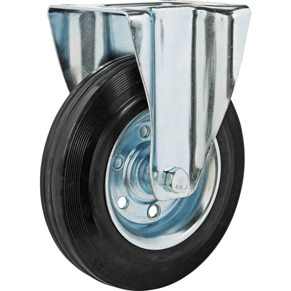 Transportgeräte-Bockrolle mit Platte 200 mm