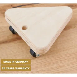 Transporthilfe 'MM1158' holzfarben 13,4 x 13,4 x 4,3 cm, 100 kg