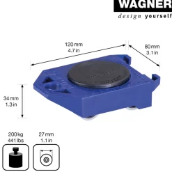 Transporthilfe 'Rolly MM 3171' Kunststoff blau Tragkraft 200 kg