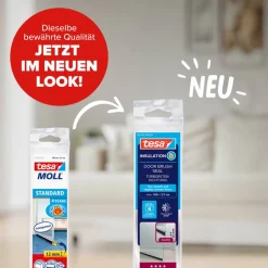Türdichtschiene 'Insulation' für unebene Böden transparent 100 x 3,7 cm