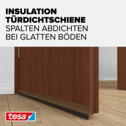 Türdichtschiene 'Insulation' für unebene Böden braun 100 x 3,7 cm