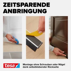 Türdichtschiene 'Insulation' für unebene Böden braun 100 x 4 cm