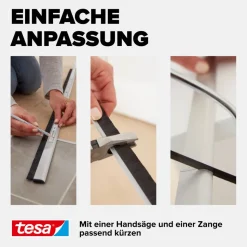 Türdichtschiene 'Insulation' für unebene Böden braun 100 x 4 cm