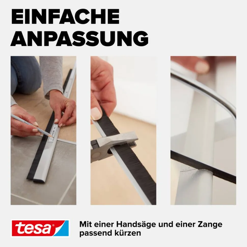 Türdichtschiene 'Insulation' für unebene Böden braun 100 x 4 cm