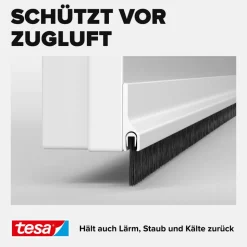 Türdichtschiene 'Insulation' für Textilböden weiß 100 x 4,3 cm