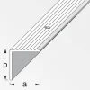 Treppenprofil Aluminium silber 1000 x 19 x 20 mm