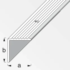 Treppenprofil Aluminium silber 1000 x 19 x 20 mm