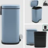 Treteimer 'Akira' Stahl blau matt 5 l, Soft-Close