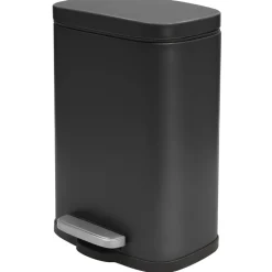 Treteimer 'Akira' Stahl matt-black 5 l