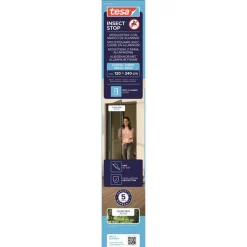 Türfliegengitter 'Comfort' Aluminium Rahmen anthrazit 120 x 240 cm