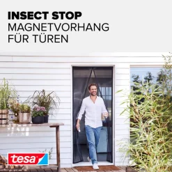 Türfliegengitter 'Magnet Vorhang' anthrazit 90 x 210 cm
