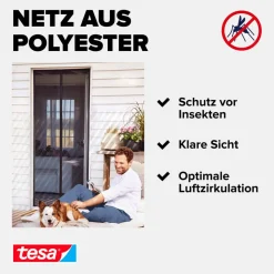Türfliegengitter 'Magnet Vorhang' anthrazit 90 x 210 cm