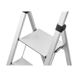 Trittleiter 'DK40 Selekta BasicLine' 2 Stufen, silbern 116 cm