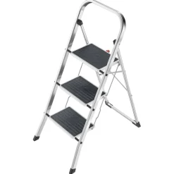 Trittleiter 'K70 StandardLine' 3 Stufen, silbern 70 cm