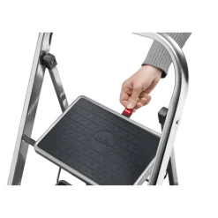 Trittleiter 'K70 StandardLine' 3 Stufen, silbern 70 cm