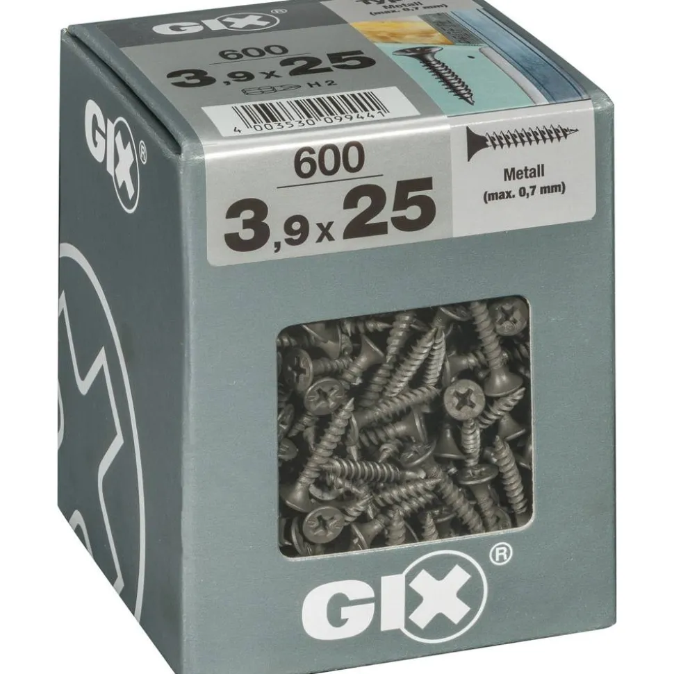 Trockenbauschraube 'Gix-A' PH2 Ø 3,9 x 25 mm 600 Stück