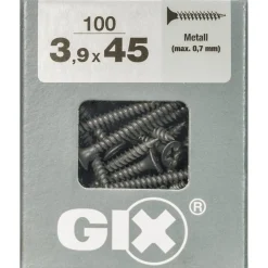Trockenbauschraube 'Gix-A' PH2 Ø 3,9 x 45 mm 100 Stück