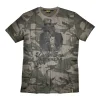 T-Shirt 'Workwear' olive/camouflage L, Baumwolle