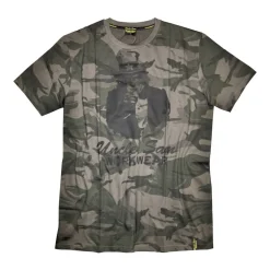 T-Shirt 'Workwear' olive/camouflage L, Baumwolle