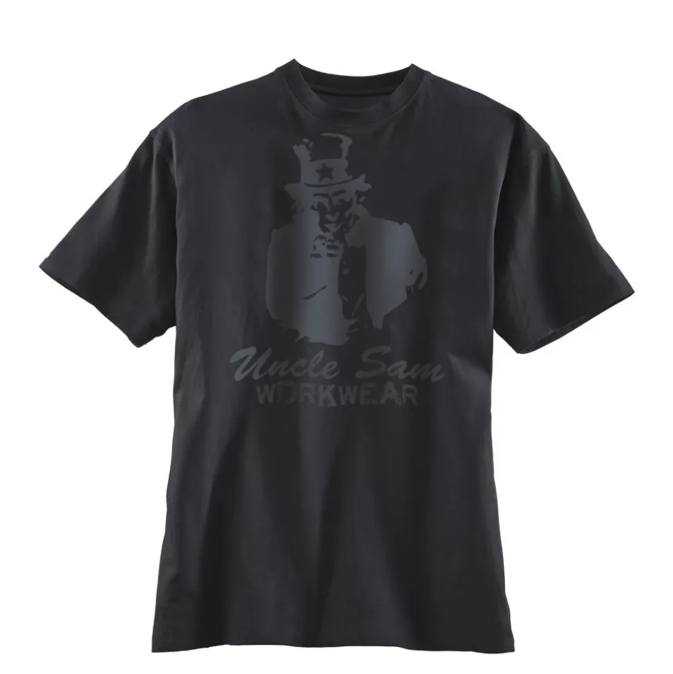 T-Shirt 'Workwear' schwarz M, Baumwolle