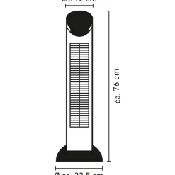 Turmventilator weiß 76 cm