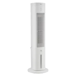 Turmventilator weiß mit Luftreinigung und Kühlung 100 cm