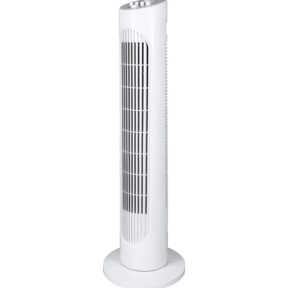 Turmventilator weiß oszillierend Ø 23,5 x 75,5 cm