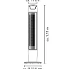 Turmventilator weiß/schwarz Ø 32 x 111 cm