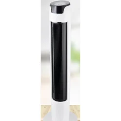 Turmventilator weiß/schwarz Ø 32 x 111 cm