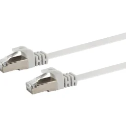 U/FTP-Netzwerkflachkabel CAT 6 weiß, 1,5 m