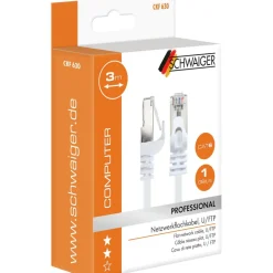 U/FTP-Netzwerkflachkabel CAT 6 weiß, 3 m